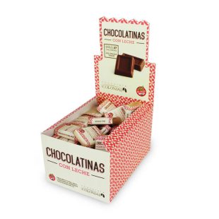 Chocolatinas con Leche x 5g (50u x caja) – Chocolate Colonial