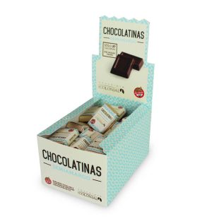 Chocolatinas Semiamargas x 5g (50u x caja) – Chocolate Colonial