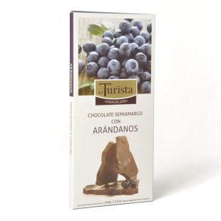 Tableta Chocolate Semiamargo con Arandano x 100g – Del Turista