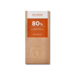 Chocolate 80% Sin Azúcar – 80 GR – Dr Cacao