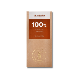 Chocolate  100% Sin Azúcar – 80 GR – Dr Cacao