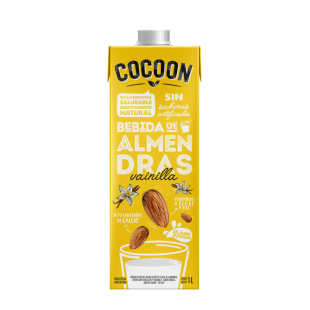 Leche de Almendras sabor vainilla – sin azucar  x 1 litro – Cocoon