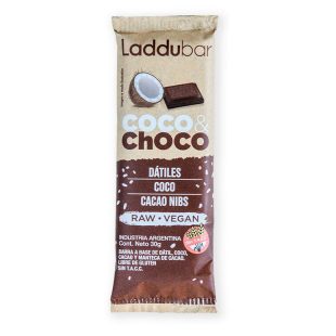 Barras Laddubar Coco Choco de Datiles, Coco y Cacao Nibs x 30g – Golden Monkey