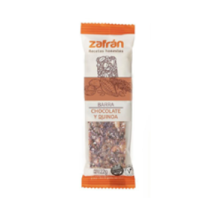 Barrita de Quinoa y Chocolate 28grs – Zafran