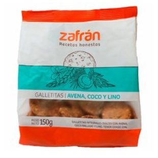 Galletita Integral Avena, Coco Y Lino – 150 GR – Zafran